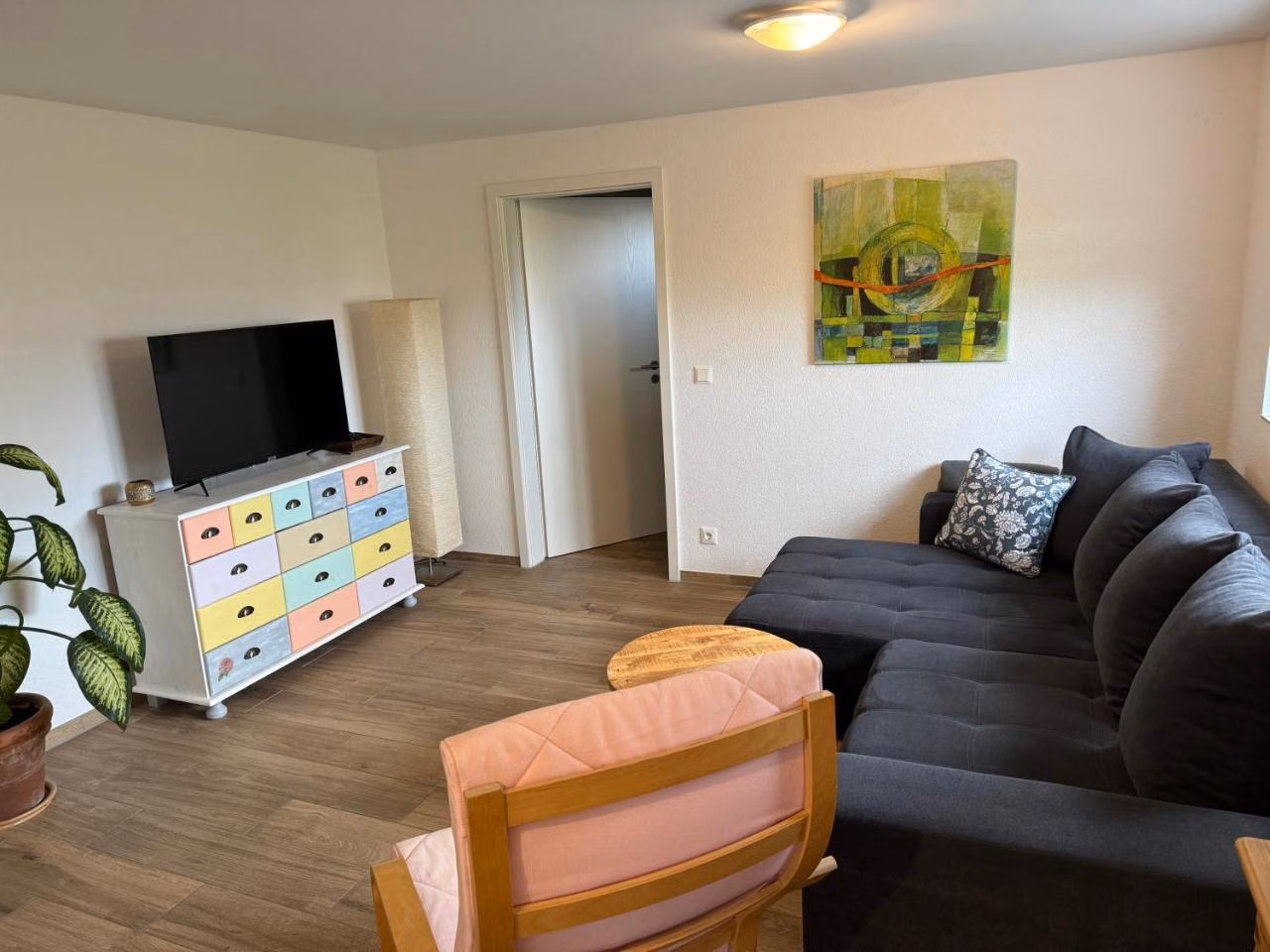Apartment mit Gartenblick
