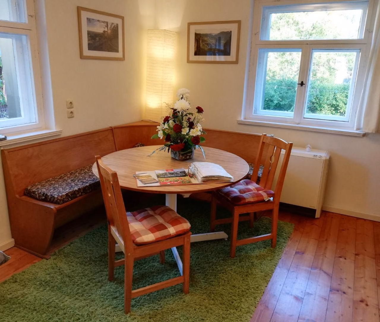 Apartment mit 1 Schlafzimmer und Gartenblick