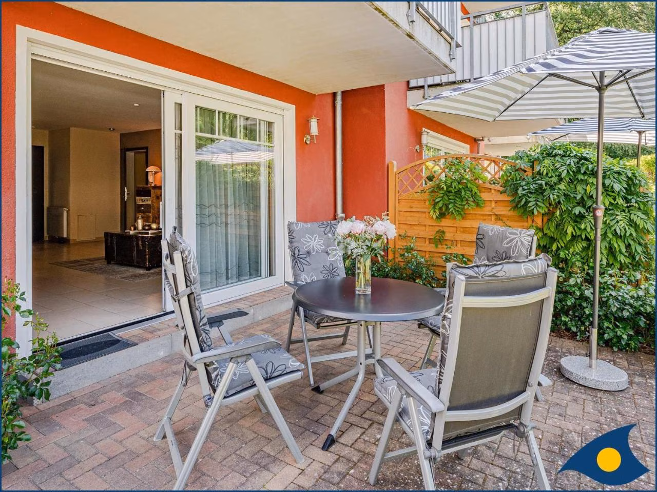 Apartment mit 1 Schlafzimmer und Terrasse