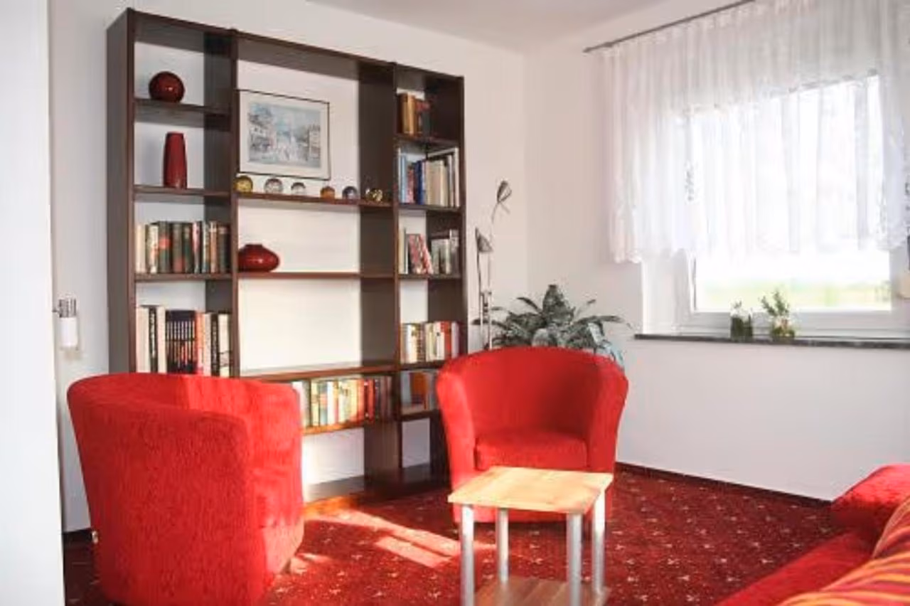 Apartment mit 1 Schlafzimmer und Gartenblick