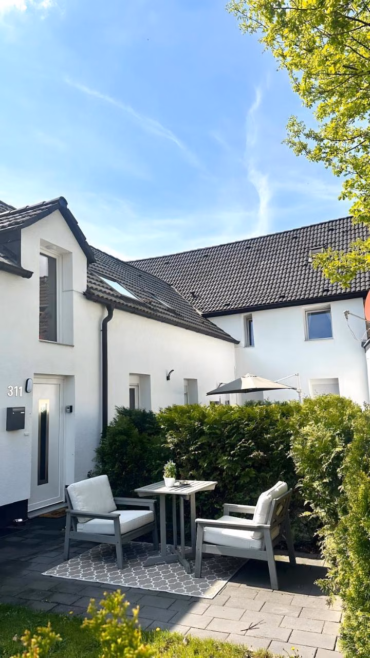 Apartment mit 1 Schlafzimmer und Gartenblick