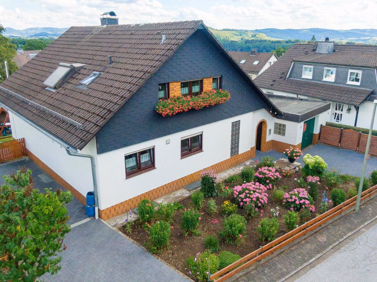 Apartment mit 1 Schlafzimmer und Gartenblick