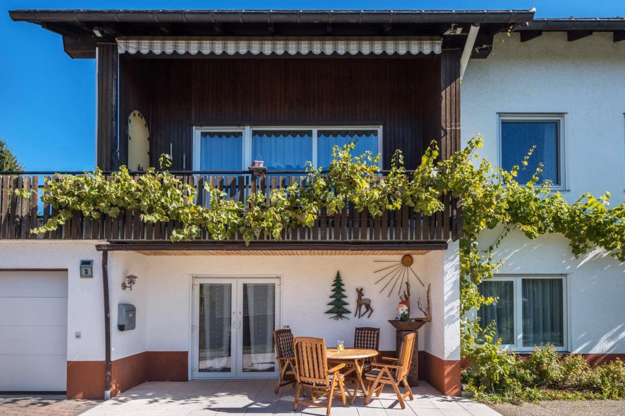 Apartment mit 1 Schlafzimmer und Gartenblick