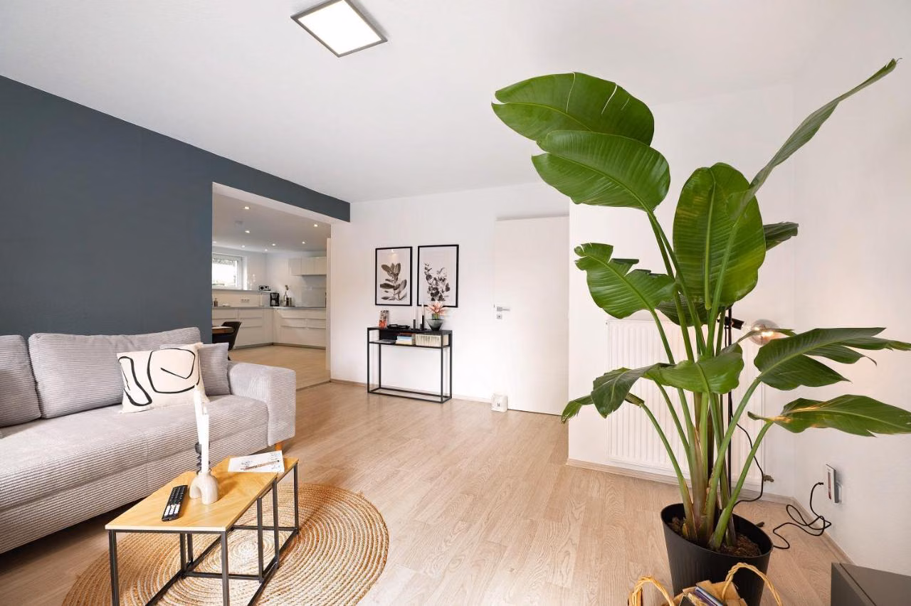 Deluxe-Apartment mit 2 Schlafzimmern und Gartenblick