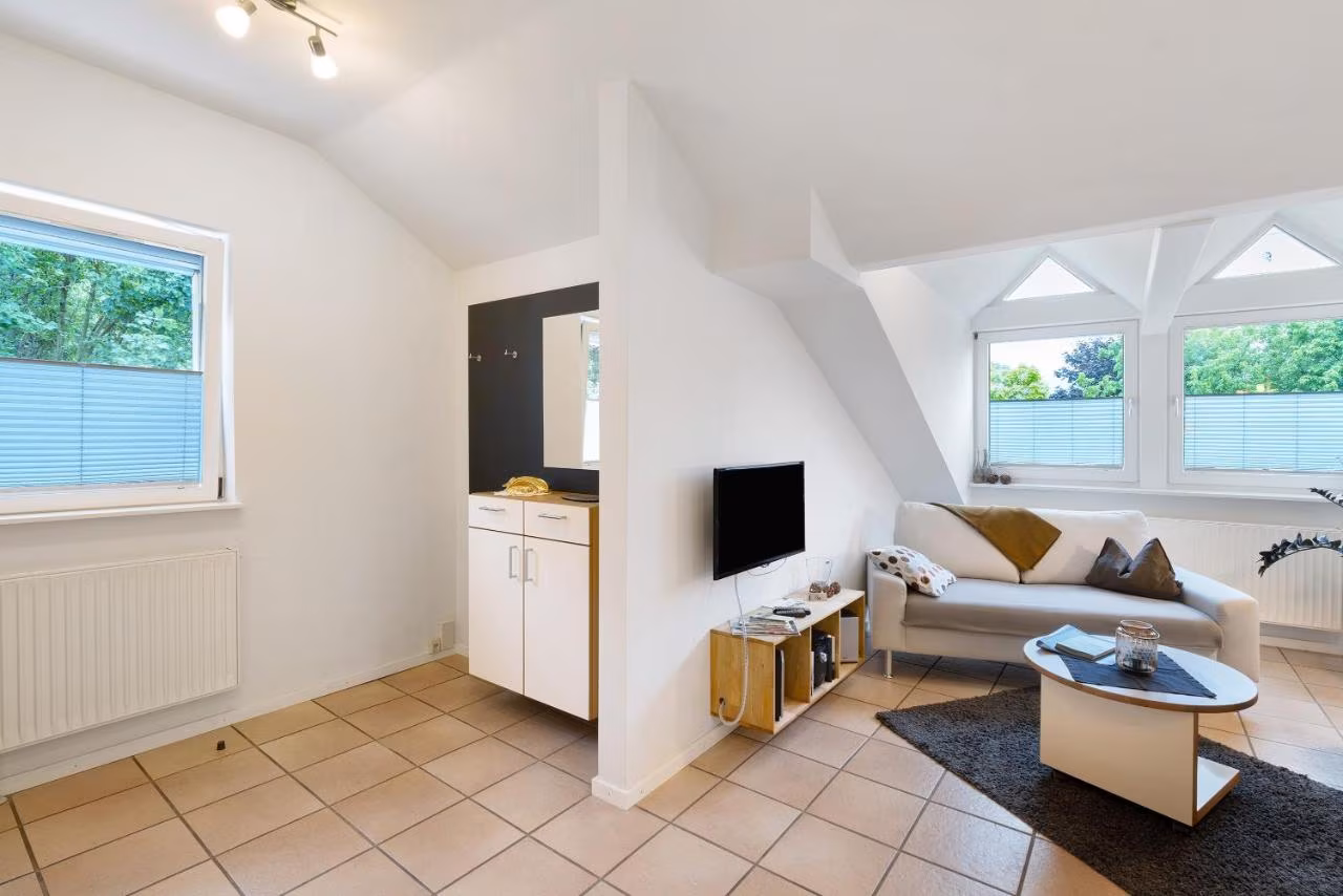 Deluxe-Apartment mit 2 Schlafzimmern und Gartenblick
