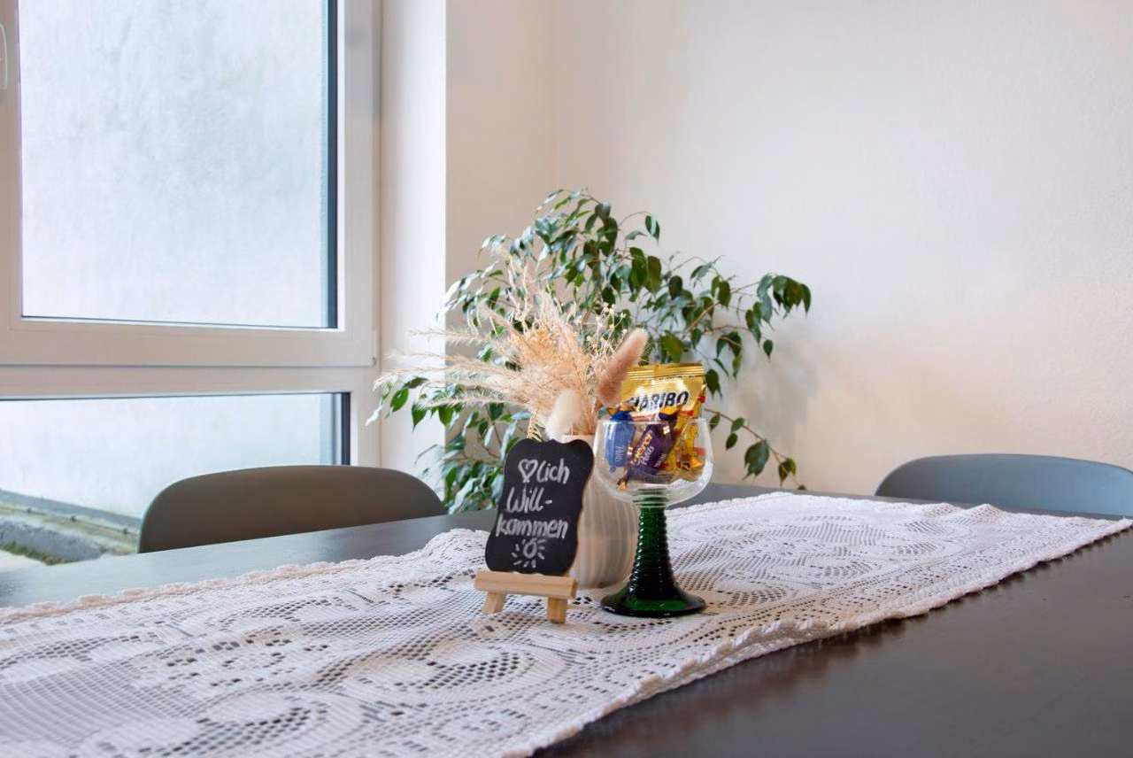 Apartment mit 1 Schlafzimmer und Gartenblick