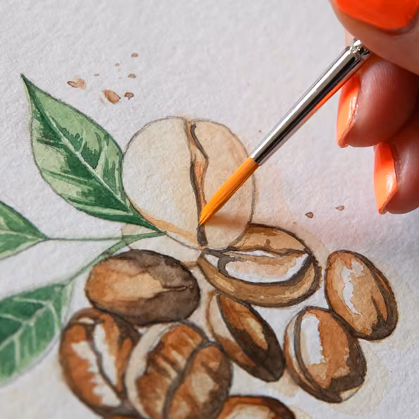 Aquarell: Coffee House - elaya Hotel Regensburg