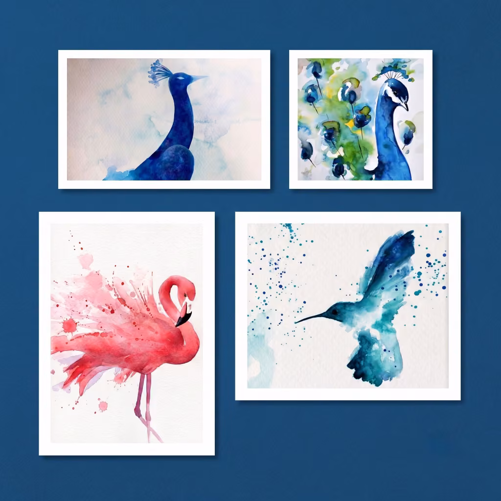 Aquarell: Federzauber - ibis budget Hotel Stuttgart City Nord