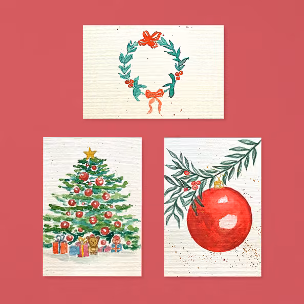 Aquarell: Weihnachtskarten - B&B HOTEL Bonn-City