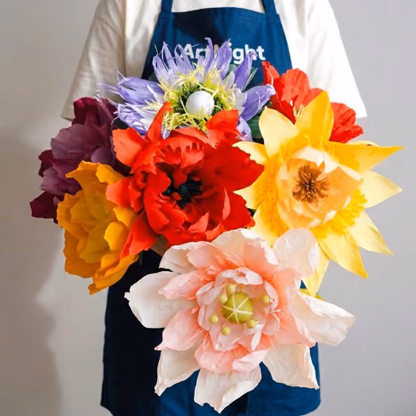 The Art of Giant Paperflowers - arema Café & Restaurant