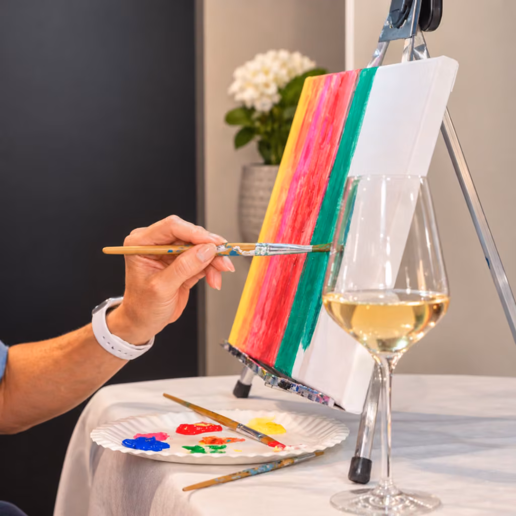 Wine & Paint: Struktur Abstrakt - Courtyard by Marriott Wiesbaden-Nordenstadt