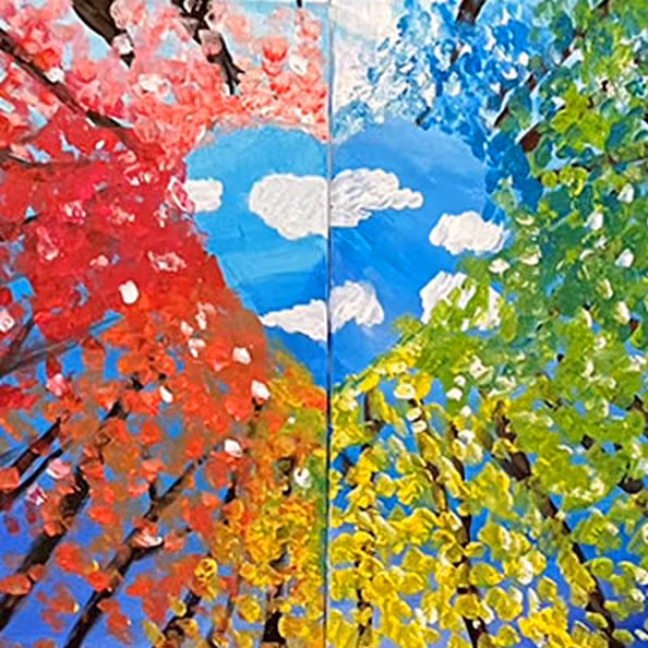 Gemeinsam Malen: Regenbogenwald - ibis Berlin Mitte