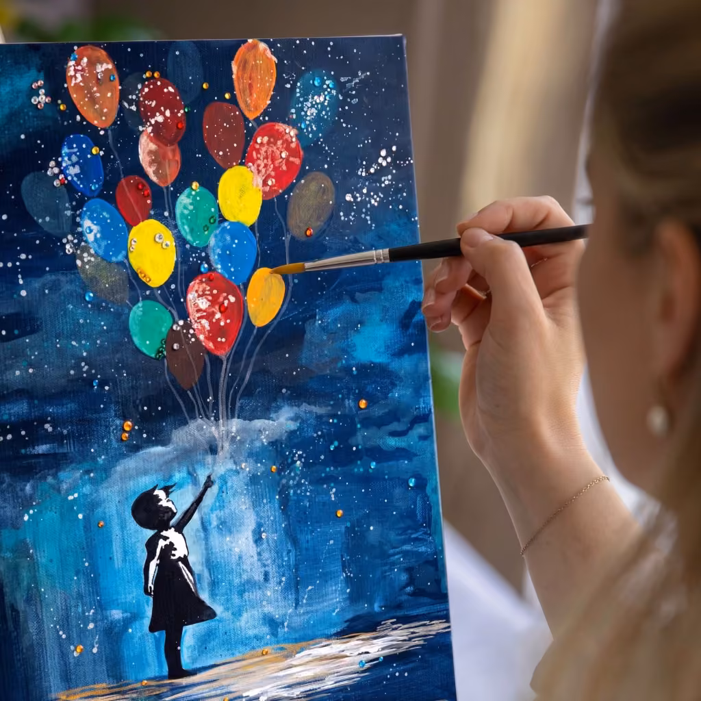 Banksy: Girl with Balloon – Bedazzling Special - Topgolf Oberhausen
