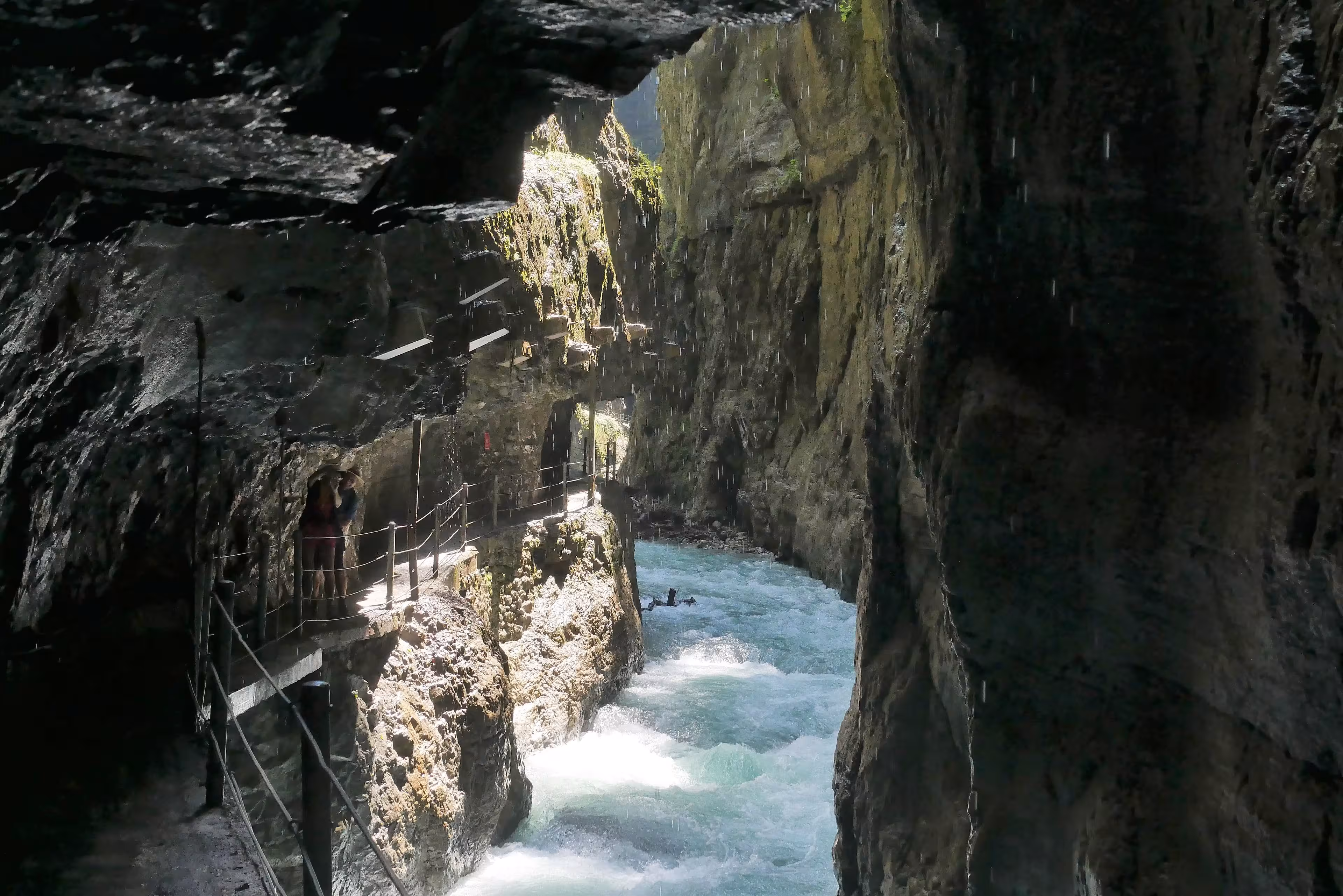 Blick in die Partnachklamm in Garmisch-Partenkirchen