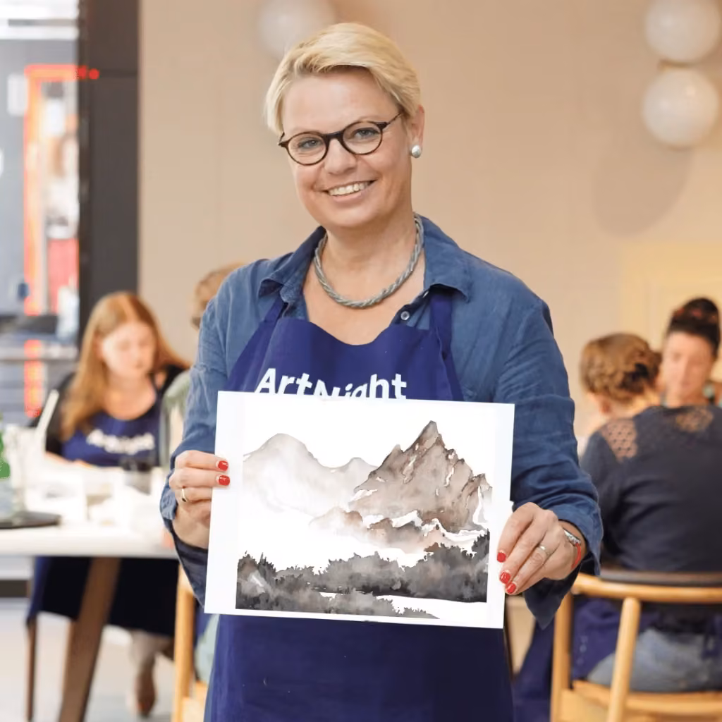 Aquarell: Berglandschaft - Vienna house / Wyndham