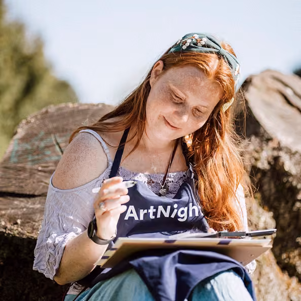 Aquarell im Park - Rosensteinpark | Treffpunkt: Dino-Spielplatz