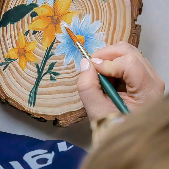 The Art of Wood Painting: Flowers - Zweigleisig