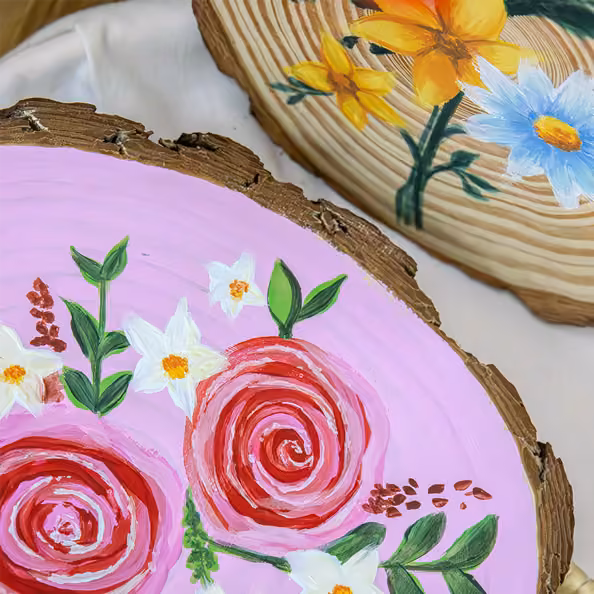 The Art of Wood Painting: Flowers - Zweigleisig