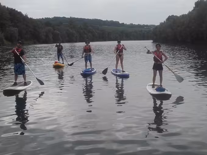 Stand Up Paddling Einsteigerkurs mit Tour am Althrein bei Freiburg und Basel 