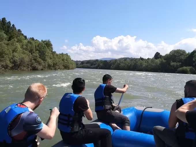 Rafting am Rhein