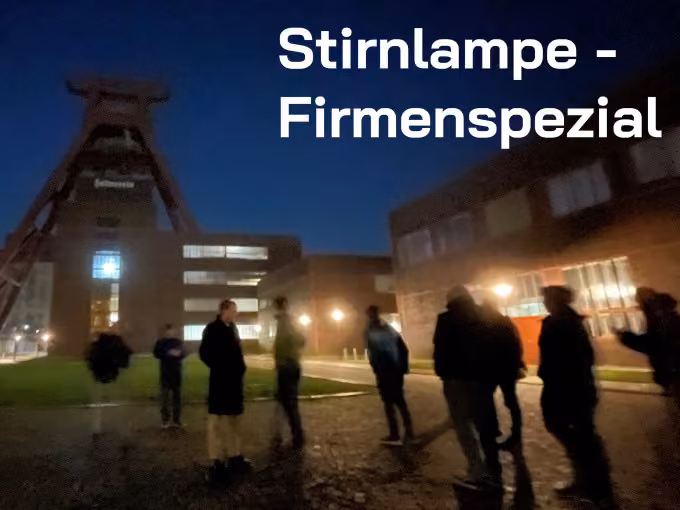 Stirnlampen-Führung Zollverein spezial - exklusive, private Gruppen-Führung 
