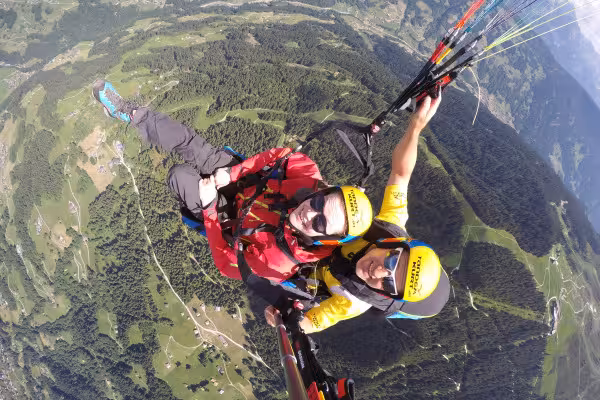 Paragleiten Tandemflug in Gaschurn St.Gallenkirch und Schruns 