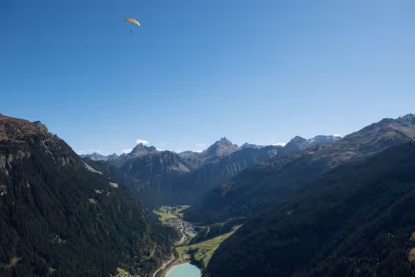 Paragliding - Österreich - Vorarlberg - Montafon - Gaschurn - Schruns - St.Gallenkirch - Gleitschirmfliegen Paragleiten Tandemsprung - Tandemflug