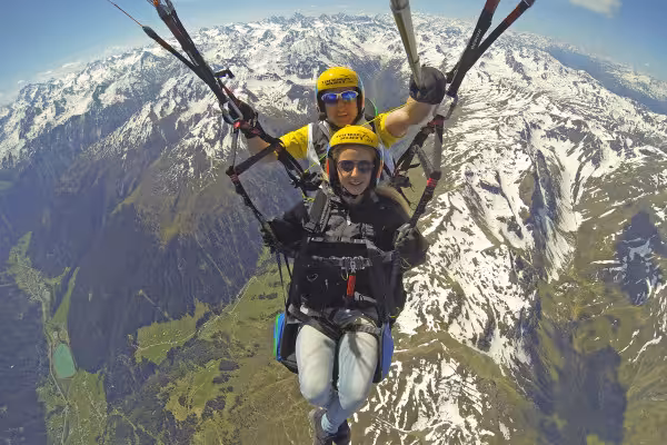 Paragliding Gleitschirmfliegen im Tandem Montafon Vorarlberg