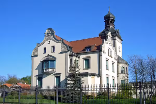 Die Villa des Kofferfabrikant Mädler besichtigen wir auch von innen.