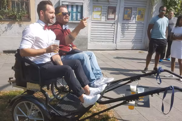 Sulky ohne Pferde für 1 bis 2 Personen