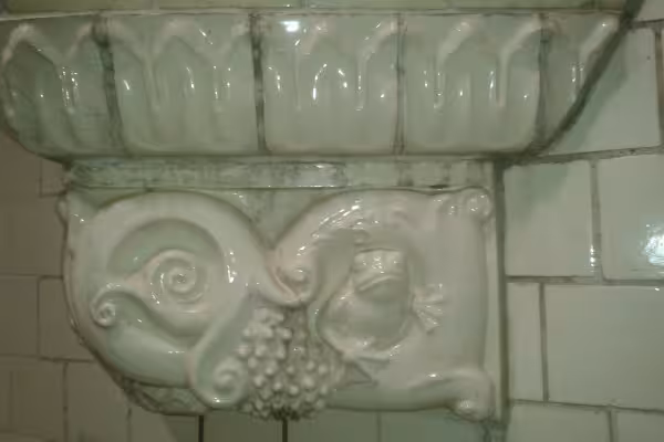 Ein Detail in der prächtigen Passage Jägers Hof, was wir Ihnen zeigen.