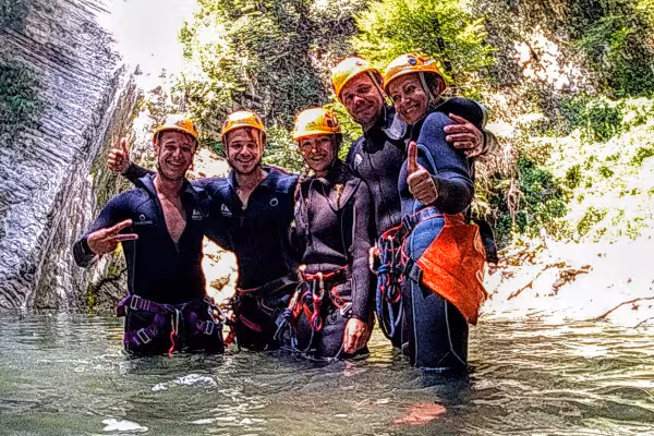 Spezieller Canyoning-Junggesellen- oder Junggesellinnenabschied Vajo dell'Orsa