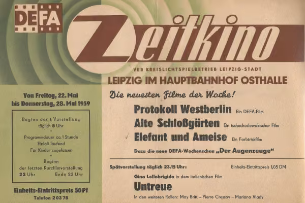 Das Zeitkino im Hauptbahnhof - auch schon Vergangenheit.
