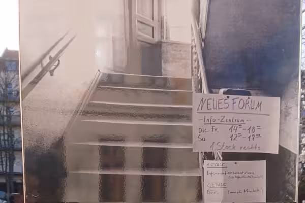 Wendegeschichte in Lindenau. Hier gründete sich 1989 das Neue Forum.
