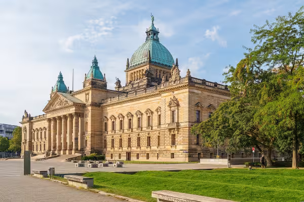 Für das Reichsgericht ist das repräsentative Gebäude gebaut worden. Jetzt ist es der Sitz vom Bundeverwaltungsgericht