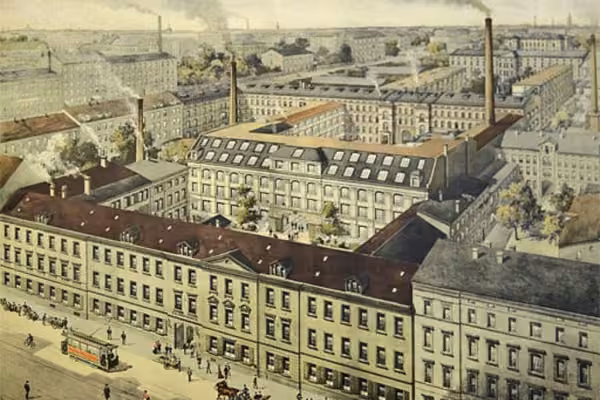 Weltberühmt für die Lexika - der Brockhaus-Verlag mit seinen Gebäuden.