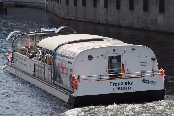 MS Franziska - seid diesem Jahr rein elektrisch unterwegs