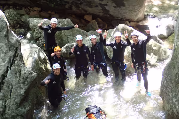 Spezieller Canyoning-Junggesellen- oder Junggesellinnenabschied Vajo dell'Orsa
