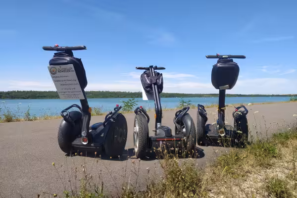 Stilleben eines Segway am Störmthaler See