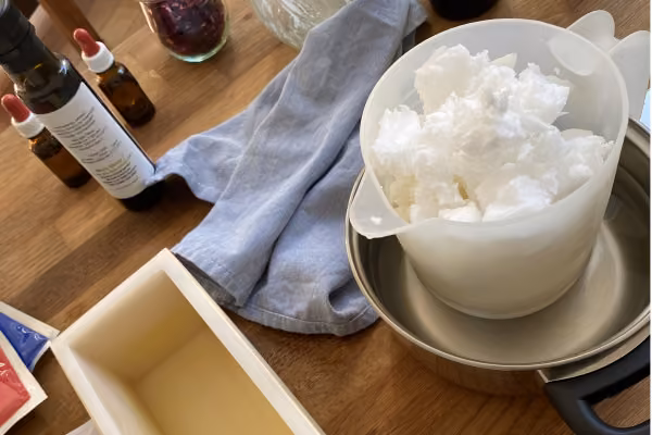 Bio Öle werden geschmolzen