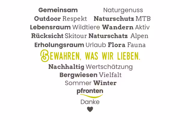 Bewahren was wir lieben