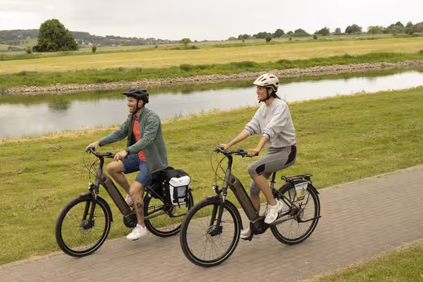 E-Bike fahren im Weserbergland