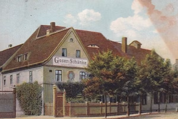 Die Eutritzscher Gosenschänke um 1900.