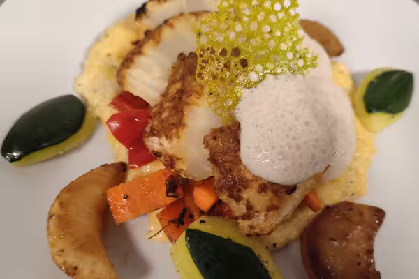 Vegane Entenbrust mit Haferschaum