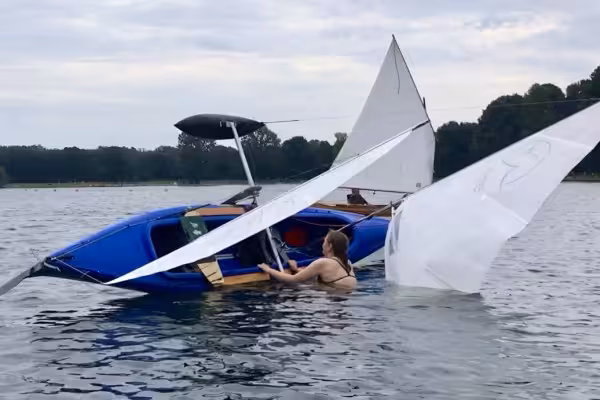 dein Segelkanu ist gekentert