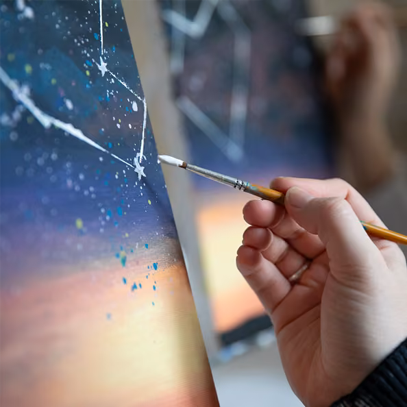 Gemeinsam Malen: Sternenhimmel - elaya Hotel Leipzig City Center